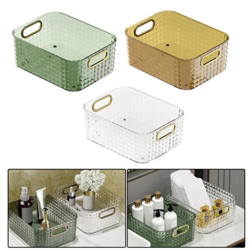 A collage of different colored Portable Desk Cosmetics Holder Storage Box