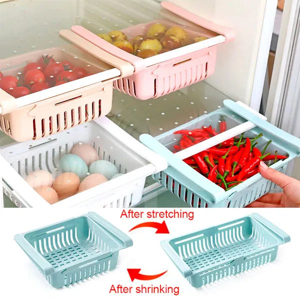 Adjustable Fridge Storage Basket