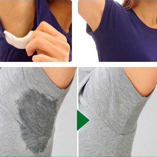 Unisex Underarm Sweat Pads (50 Pcs) - Disposable Cotton Armpit Sweat Absorbent Pads